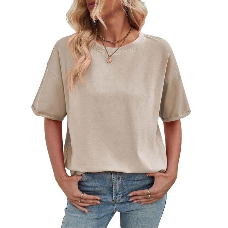 Women Oversized T-Shirt Summer Casual Short Sleeve Loose Tee Tops