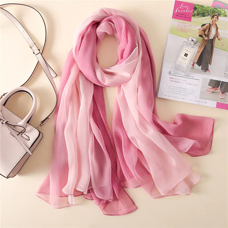 Fashionable Gradient Long Scarf for Women (Spring/Summer)