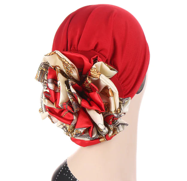 Multicolor Tapestry Scarf and Hat for Women
