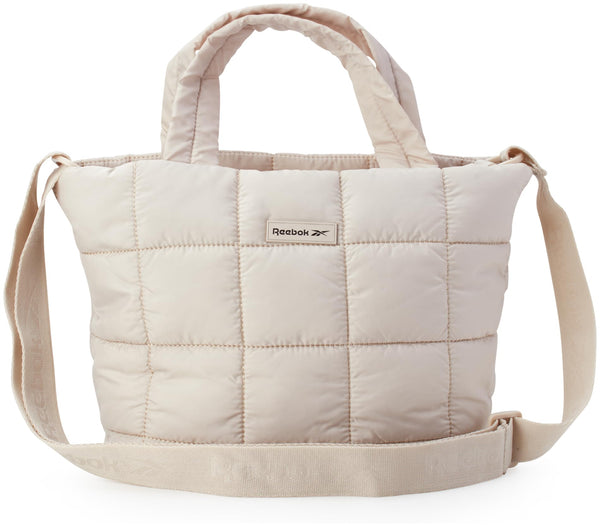 Reebok Womens Bag - Lightweight Nylon Quilted Crossbody Bags for Women - Stylish Everyday Womens Sling Bags Stucco