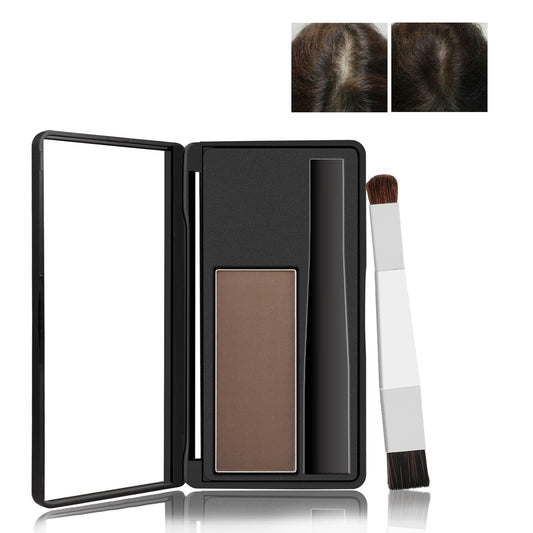 Hair Shadow Kit, Root Touch up Color Cover, Temporary Concealer with Brush for Gray Hair