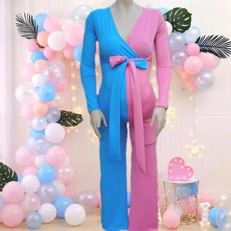 Maternity Gender Reveal Jumpsuit Dress Pregnancy Maternity