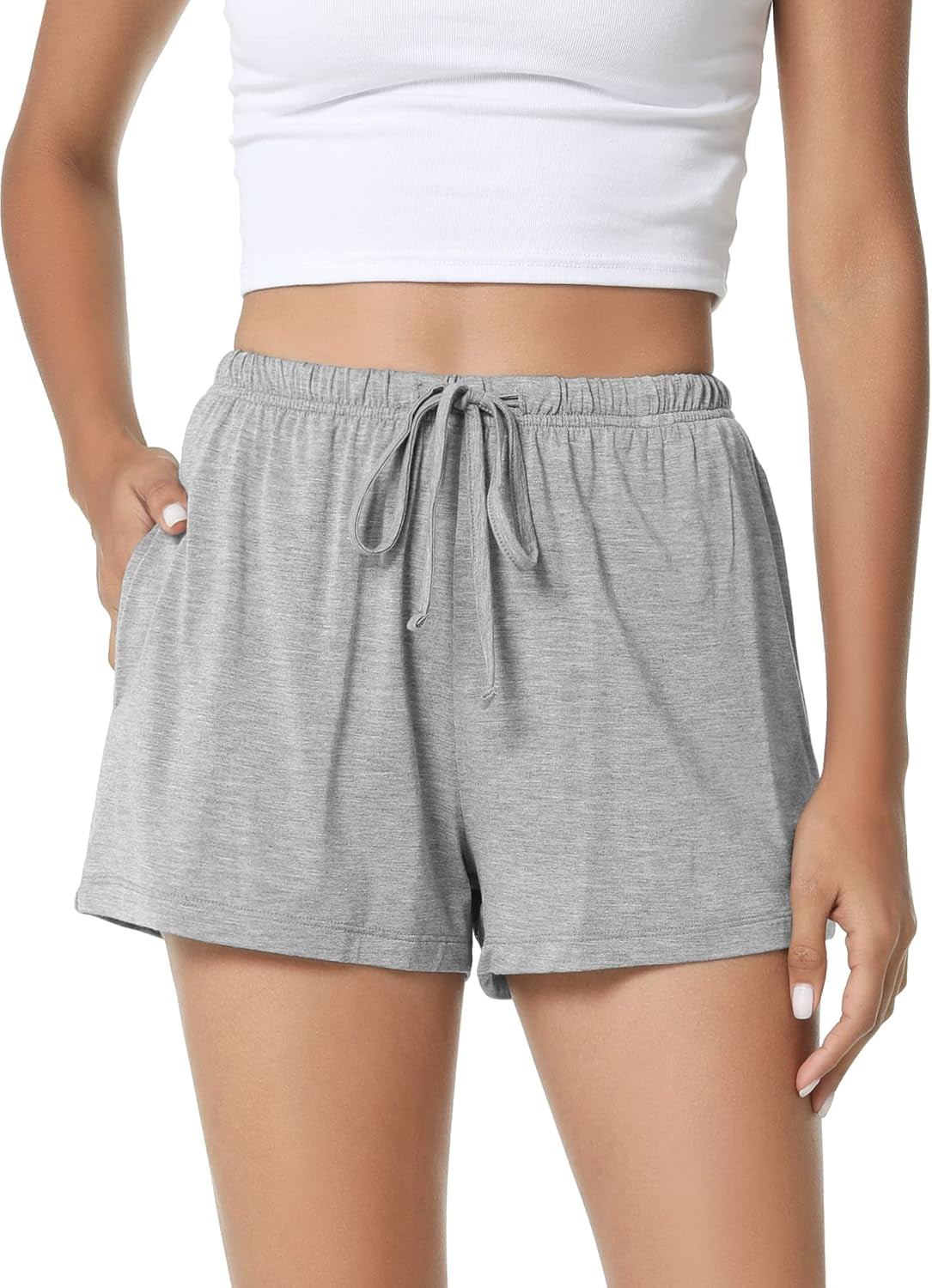 Bamboo Viscose Pajama Shorts for Women Soft Sleep Bottoms plus Size Lounge Boxers Pj Sleepwear Bottom S-4X