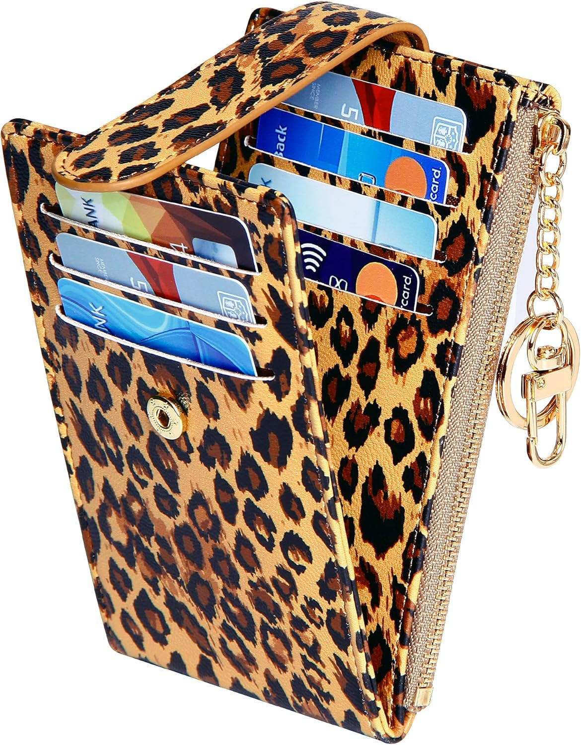 Card Holder Wallet for Women Rfld Slim Wallets Bifold Multi Card Case Coin Purse