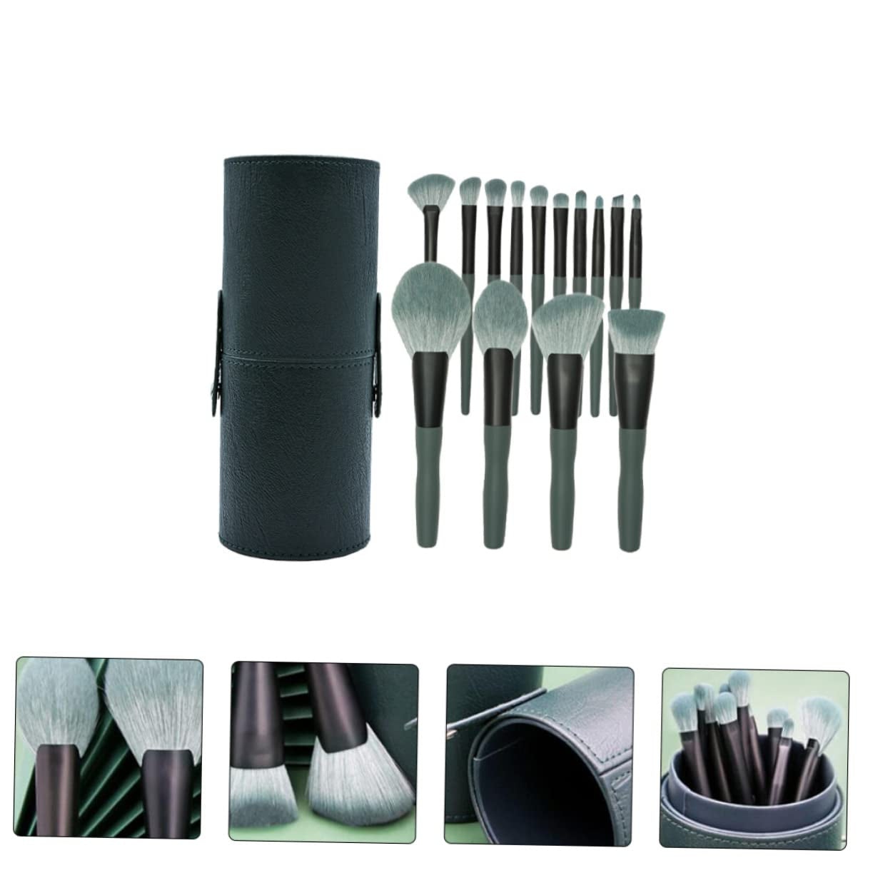 14Pcs Makeup Brush Comfortable Cosmetics Tool Kit Beauty Brush Handles for Contouring Blending Shading Highlighting