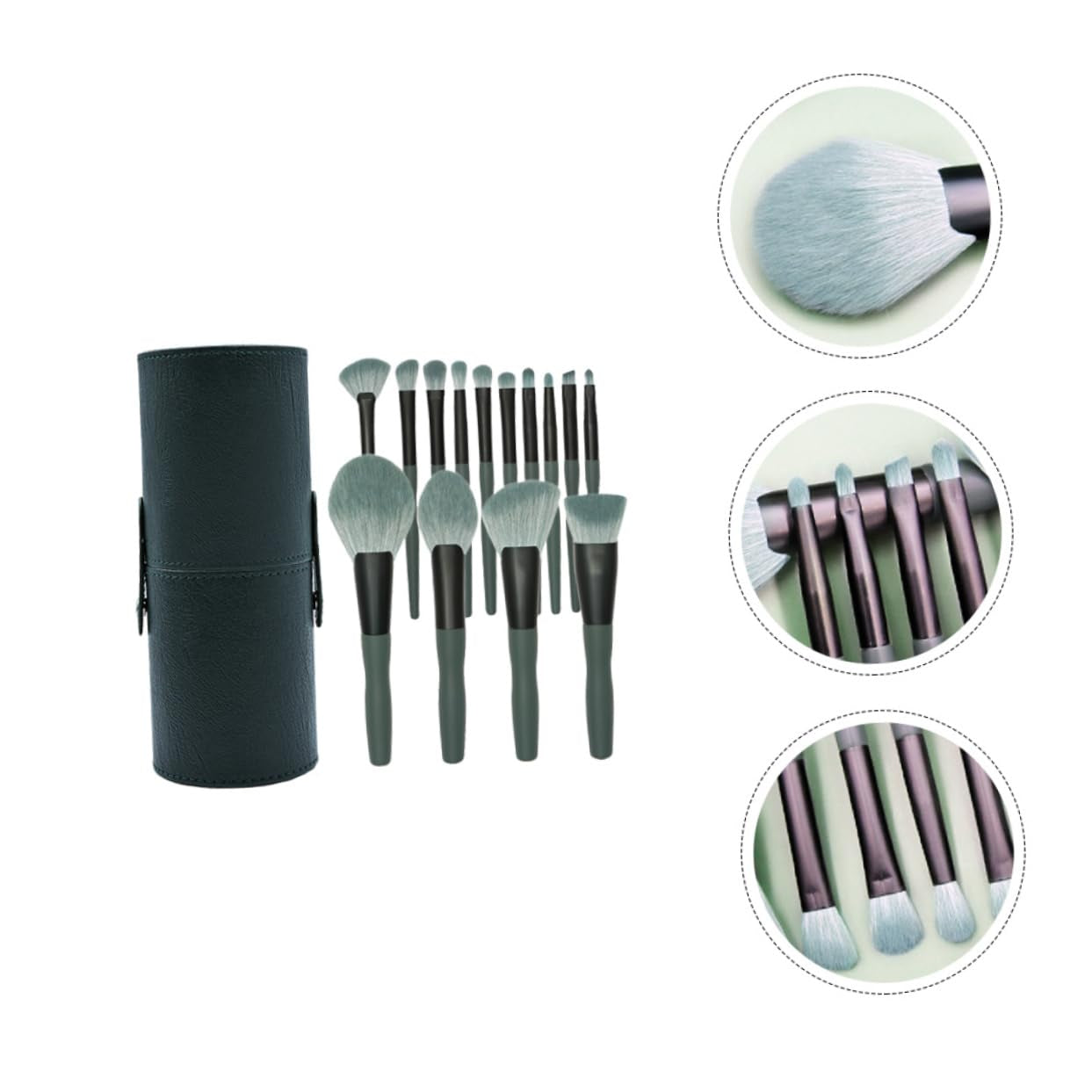 14Pcs Makeup Brush Comfortable Cosmetics Tool Kit Beauty Brush Handles for Contouring Blending Shading Highlighting