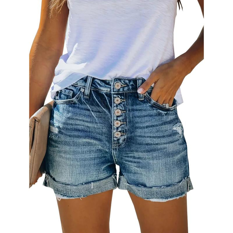 ONLYSHE Women'S Casual Denim Shorts Summer Jeans Stretchy Hot Short Pants Beach Fashion