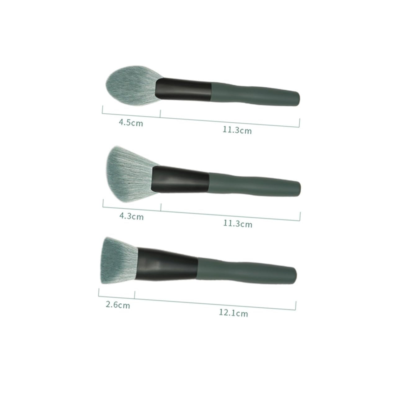 14Pcs Makeup Brush Comfortable Cosmetics Tool Kit Beauty Brush Handles for Contouring Blending Shading Highlighting
