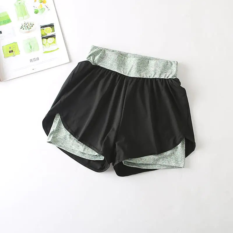 Quick-Drying High-Waist Sports Shorts for Active Wear