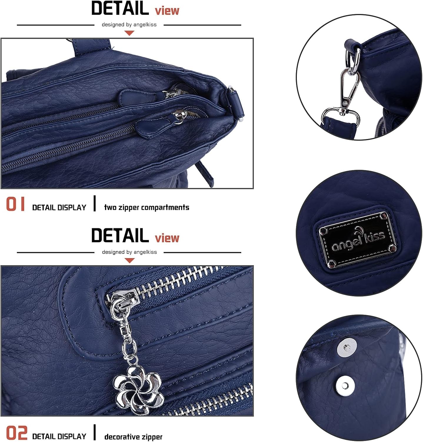 Large Purses for Women Soft PU Leather Hobo Bag for Women Shoulder Bags