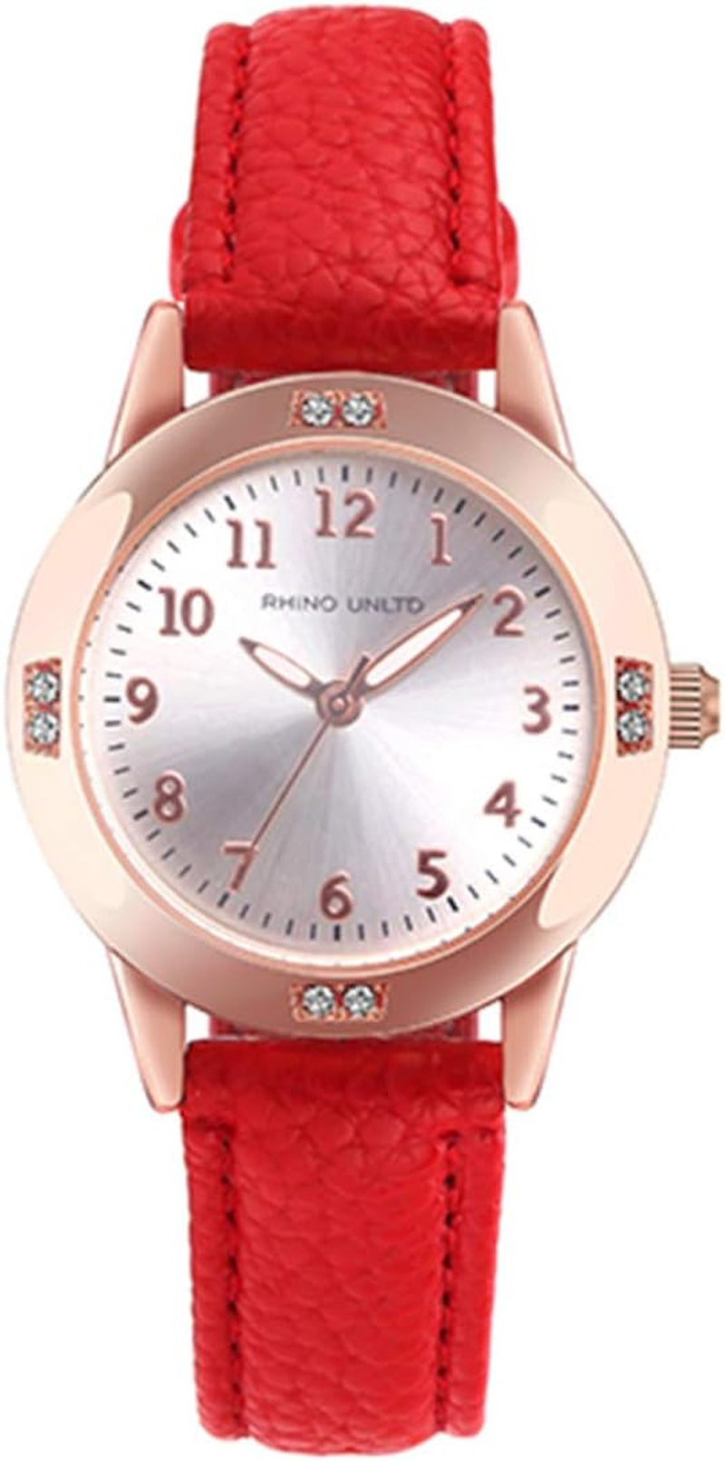 Women'S Leather Band Quartz Movement Waterproof Business Classic Analog Watch with Genuine Leather Stainless Steel Band Elegant Ladies Watch