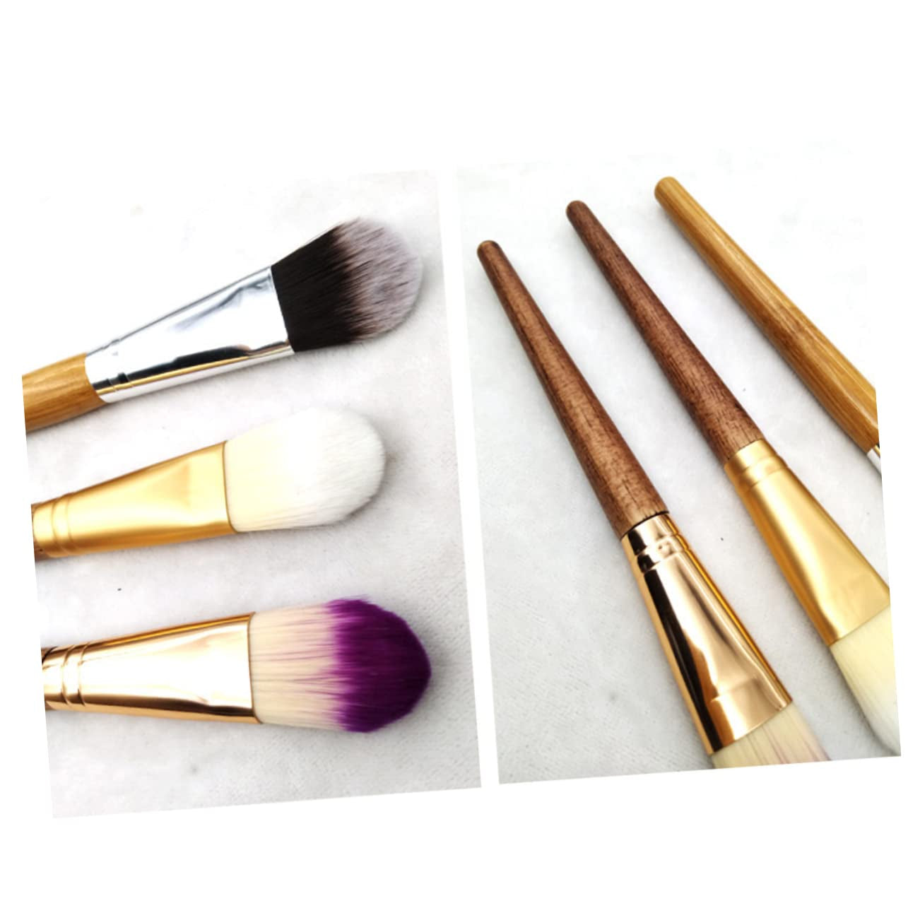 Cosmetic Brush Makeup Bamboo Handle Makeup Brush Portable Practical Random Style
