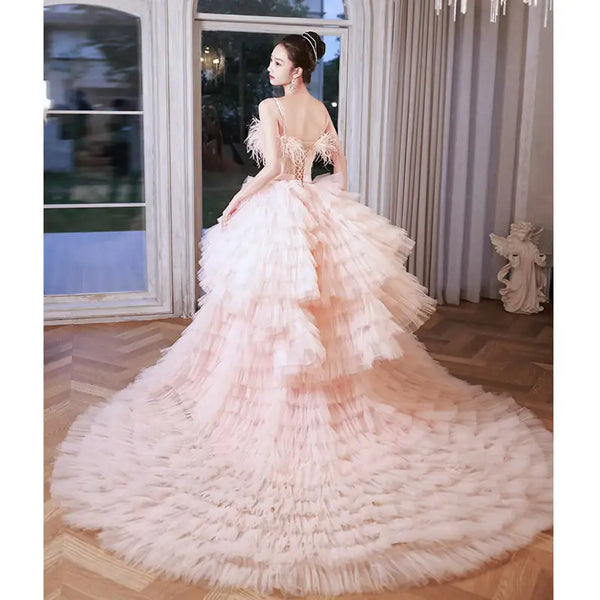 Sling Light Princess Style Wedding Cake Dress