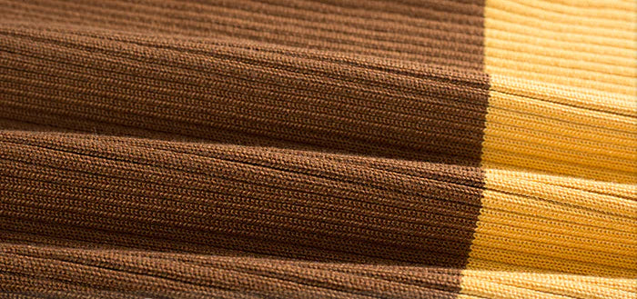 Color Block Long Sleeve Top for Women