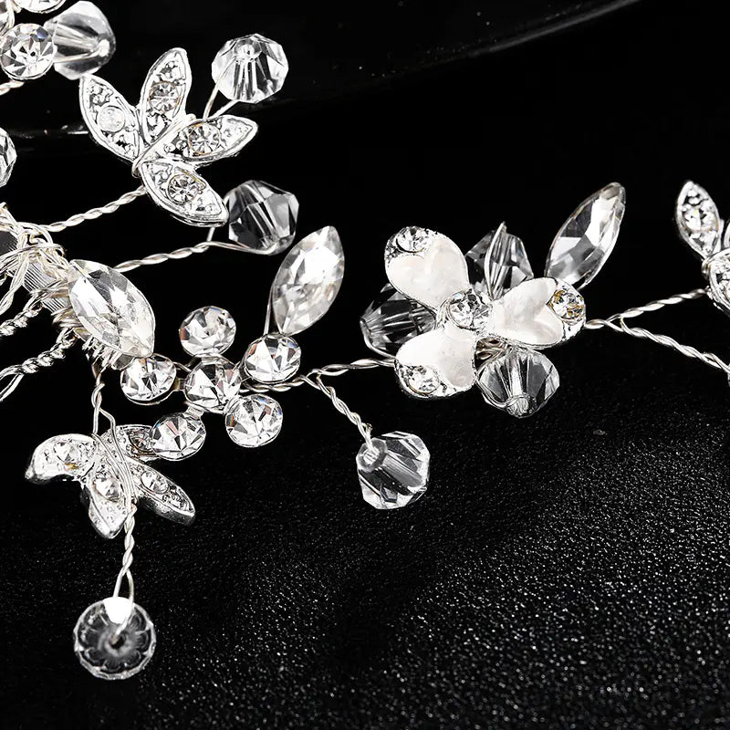 Bridal Hair Accessories with Rhinestone Combs