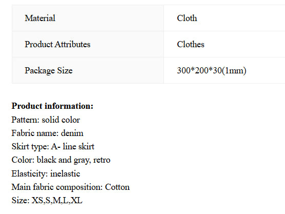 Fashion Personality Denim Skirt For Women