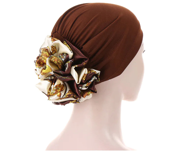 Multicolor Tapestry Scarf and Hat for Women