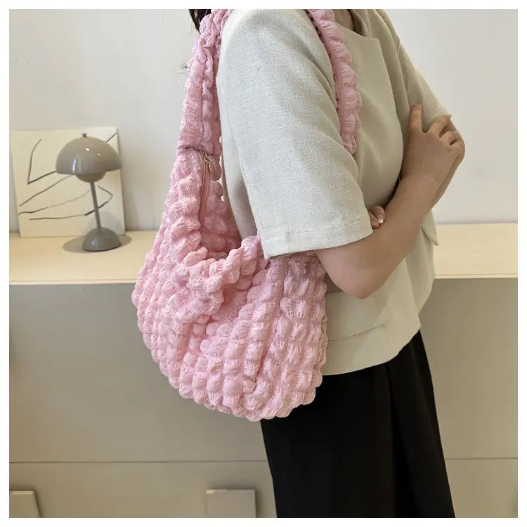 Niche Pleated Clouds Soft Underarm Commuter Bag