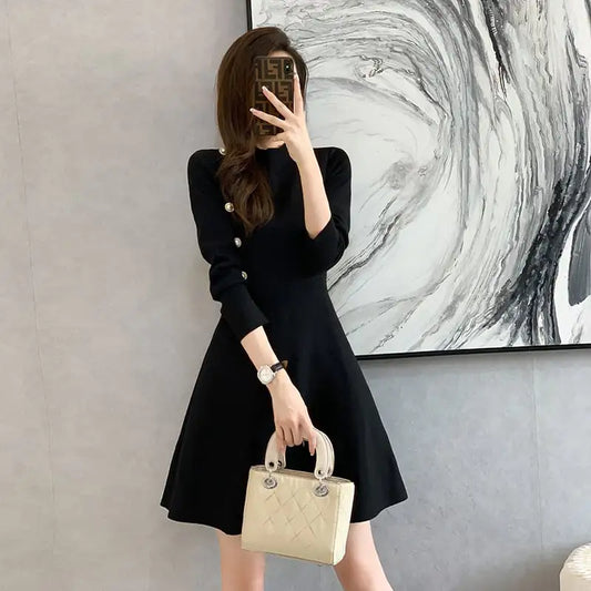 Classic Knitted Dress for Women