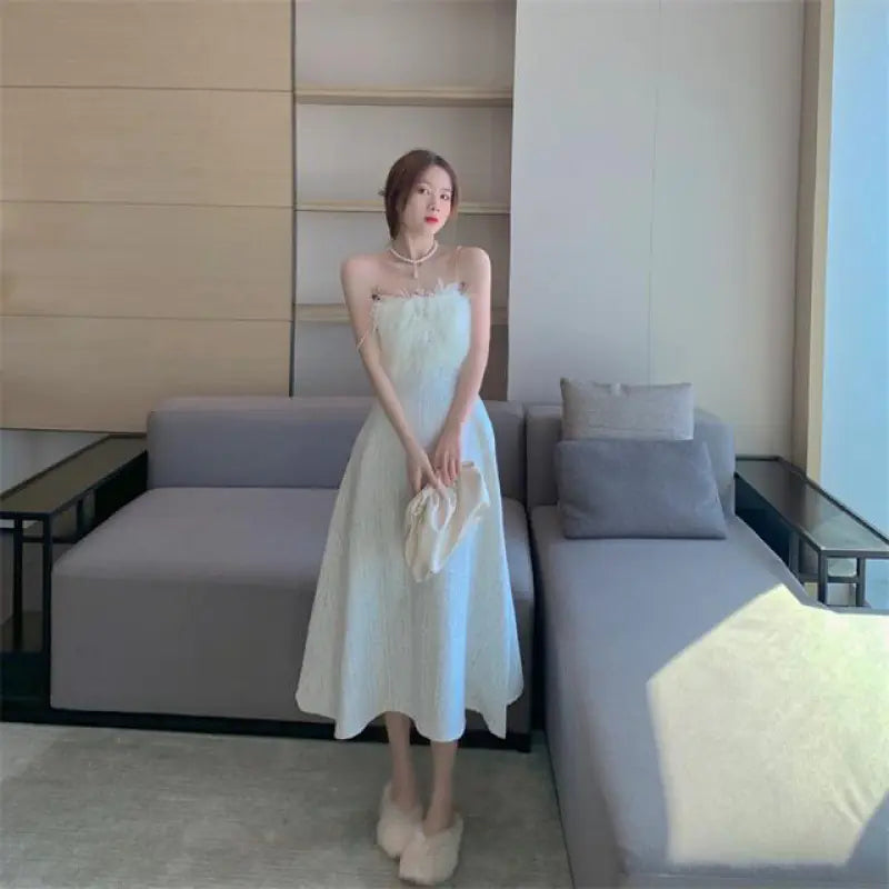 Off-Shoulder Slim Fit Tube Top Dress for Women