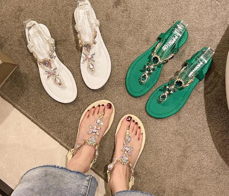 Rhinestone Sandals for Women