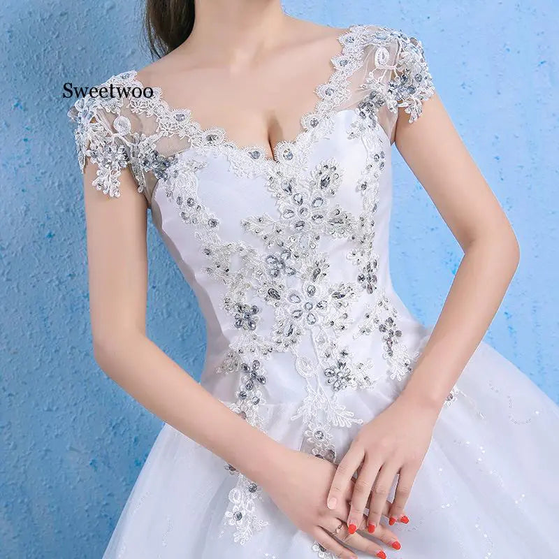 Dreamy Lace One-Shoulder Plus Size Wedding Dress