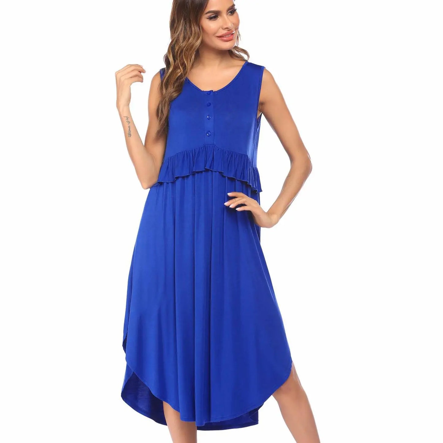 Casual Rayon Modal Nightdress for Pregnant Women