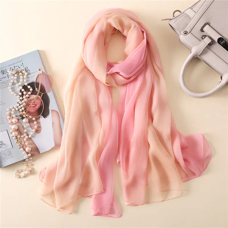 Fashionable Gradient Long Scarf for Women (Spring/Summer)