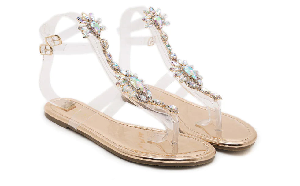 Rhinestone Sandals for Women
